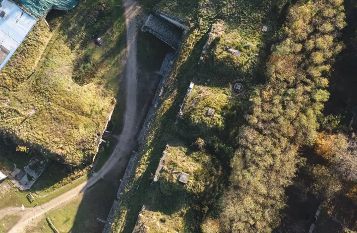Image du fort de Cormeilles destinée à la photogrammétrie par drone