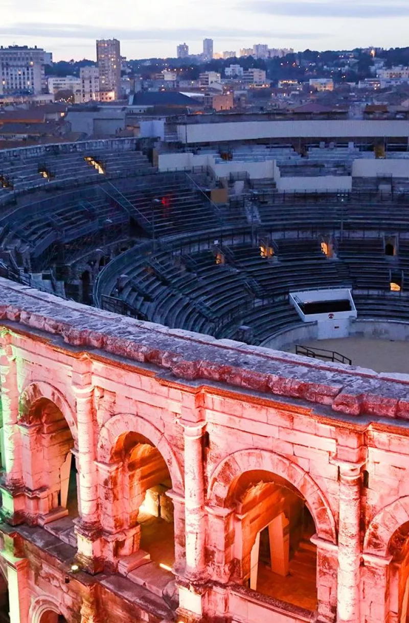 Arènes de Nîmes par drone